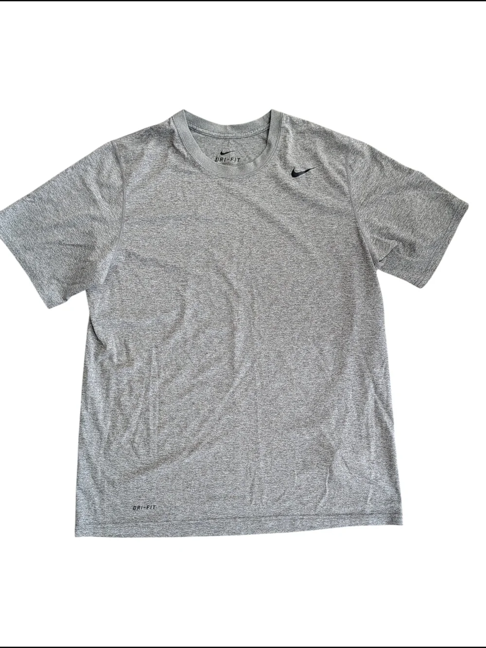 Nike Men’s Gray Heather Dri-FIT Short Sleeve Tee - Picture 1 of 3